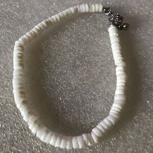 White Beaded Shell  Bracelet - Women Jewelry